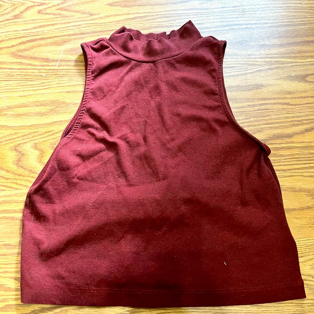 Turtle Neck Crop Top